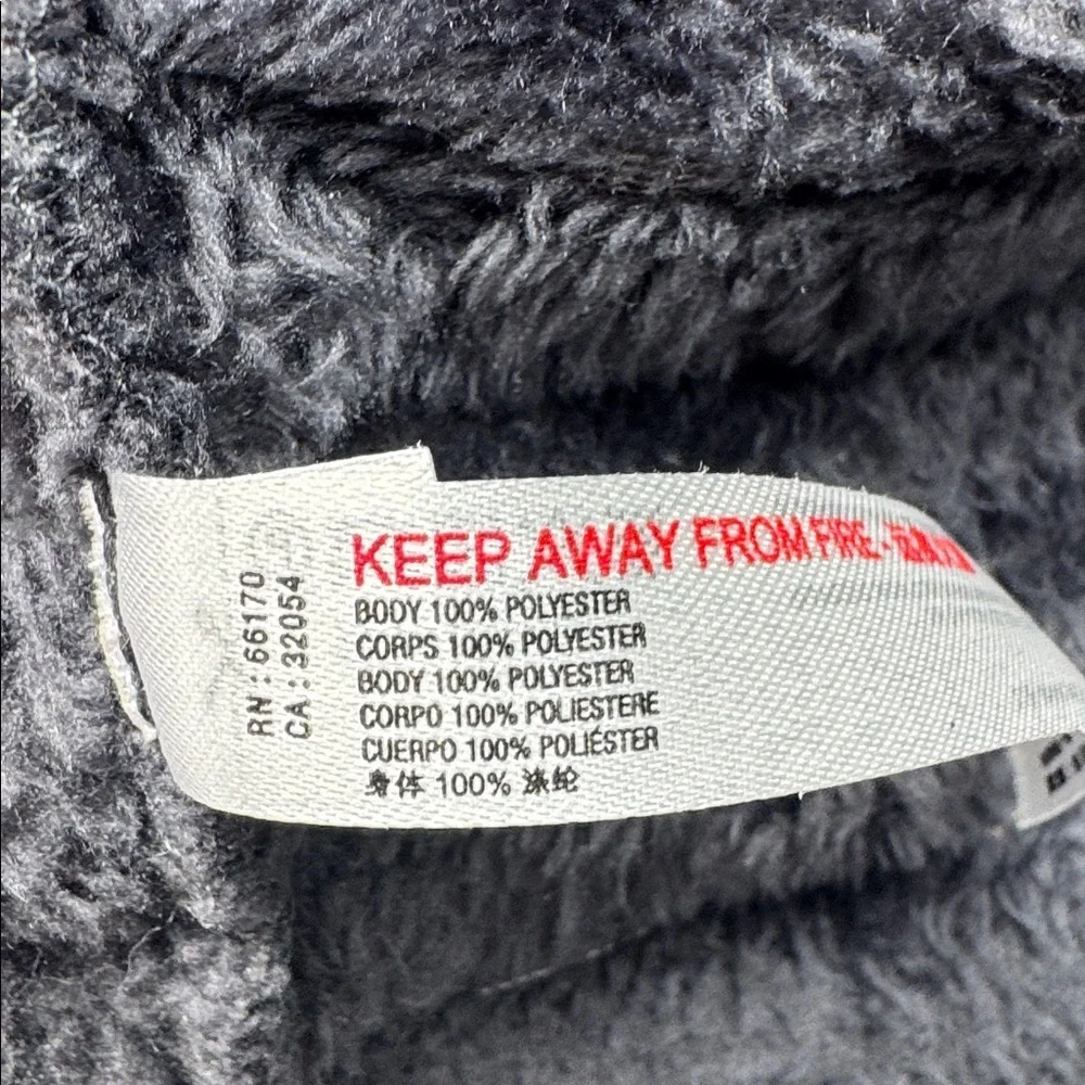 Anthropologie Mariposa Gray Lush Luxurious Faux Fur Robe Size large medium M/L